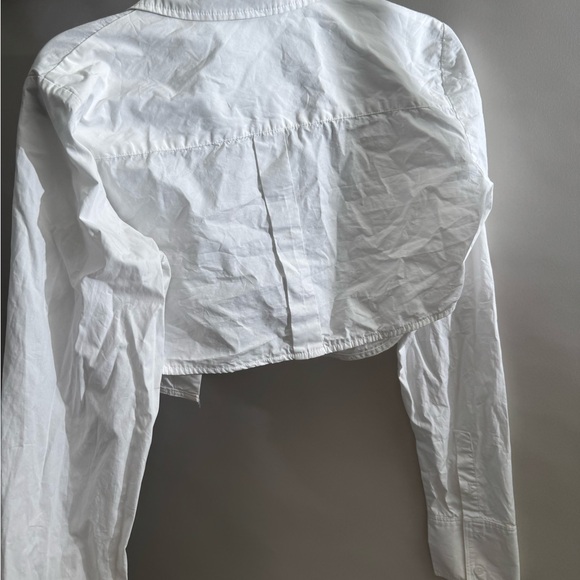 The Frankie Shop cropped White Button Down Shirt - Picture 8 of 11
